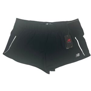 New Balance Running Women’s Athletic Shorts W/panties Sz 2XL Color Black Elastic